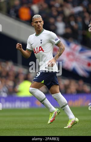 London, Großbritannien. 11. März 2023. Richarlison (TH) beim Spiel Tottenham Hotspur gegen Nottingham Forest EPL, im Tottenham Hotspur Stadium, London, Großbritannien, am 11. März 2023. Kredit: Paul Marriott/Alamy Live News Stockfoto