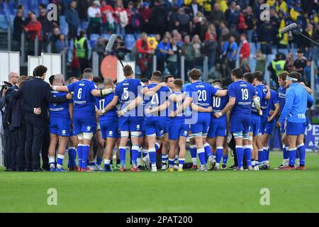 Rom, Italien. 11. März 2023. Italiens Spieler während des internationalen Rugby-Spiels der 6 Nations, Italien gegen Wales; 11. März 2023; Stadio Olimpico, Rom, Italien Photographer01 Kredit: Independent Photo Agency/Alamy Live News Stockfoto