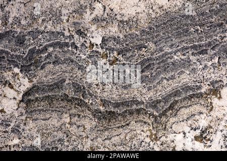 Striktes Alaska - Granithintergrund, moderne Textur in wunderschönen Farben als Teil des Designprojekts. Exklusives, hochwertiges mattes Material. Poliertes Deluxe Stockfoto