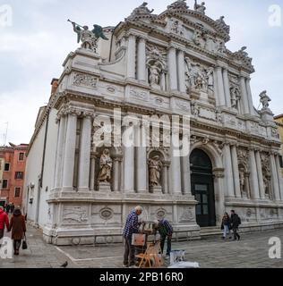 Venedig, Italien - 14. November 2022: St. Mary der Kirche Lily Venedig Stockfoto