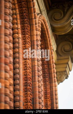 Architektonische Details, Grand Hote, Scarborough, North Yorkshire, England Stockfoto