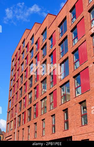 Der New Cross Central Apartmentblock, New Cross, Manchester, England, Großbritannien Stockfoto