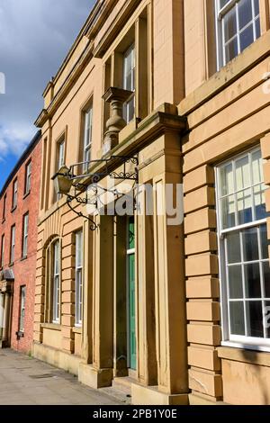 Das Liverpool Road Railway Station Building, Castlefield, Manchester, England, Großbritannien. Jetzt Teil des Museum of Science & Industry. Stockfoto