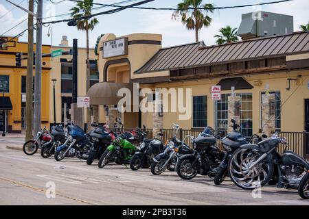 Daytona, FL, USA - 10. März 20223: Daytona Beach FL Bike Week Spring Break jährliche Motorrad-Versammlung Stockfoto