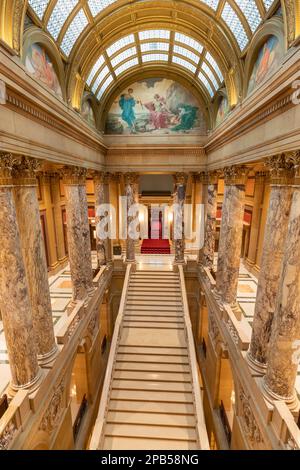 Treppe zur Senatskammer im Minnesota State Capitol Stockfoto