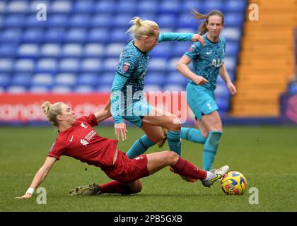 Birkenhead, Großbritannien. 12. März 2023. Während des FA Women's Super League-Spiels im Prenton Park, Birkenhead. Der Bildausdruck sollte lauten: Gary Oakley/Sportimage Credit: Sportimage/Alamy Live News Stockfoto