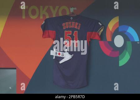 Tokio, Japan. 12. März 2023. Allgemeine Ansicht Baseball : 2023 World Baseball Classic First Round Pool B Spiel zwischen Japan - Australien im Tokyo Dome in Tokio, Japan . Kredit: CTK Photo/AFLO/Alamy Live News Stockfoto