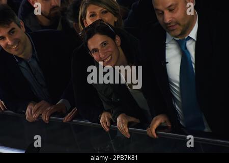 Rom, Italien. 12. März 2023. Elly Schlein nimmt an der Nationalversammlung der Demokratischen Partei (PD) in Rom Teil. Kredit: SOPA Images Limited/Alamy Live News Stockfoto