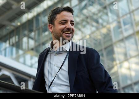 Rom, Italien. 12. März 2023. Marco Furfaro nimmt an der Nationalversammlung der Demokratischen Partei (PD) in Rom Teil. Kredit: SOPA Images Limited/Alamy Live News Stockfoto