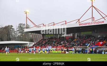 Crawley UK 12. März 2023 - The Barclays Women's Super League Match between Brighton & Hove Albion and Manchester City : Credit Simon Dack /TPI/ Alamy Live News Stockfoto