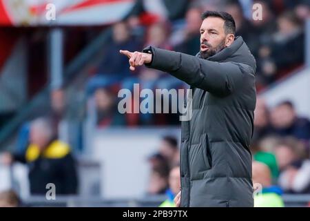 12-03-2023: Sport: PSV gegen Cambuur EINDHOVEN, NIEDERLANDE - MÄRZ 12: Cheftrainer Ruud van Nistelrooij (PSV Eindhoven) während des Spiels Eredivisie PSV E. Stockfoto