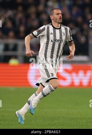 Turin, Italien, 9. März 2023. Leonardo Bonucci von Juventus während des Spiels der UEFA Europa League im Allianz-Stadion in Turin. Der Bildausdruck sollte lauten: Jonathan Moscrop/Sportimage Stockfoto