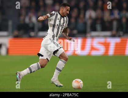 Turin, Italien, 9. März 2023. Danilo von Juventus während des Spiels der UEFA Europa League im Allianz-Stadion in Turin. Der Bildausdruck sollte lauten: Jonathan Moscrop/Sportimage Stockfoto