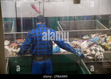 Kommunale Abfallverwertungsanlage in Danzig, Polen © Wojciech Strozyk / Alamy Stock Photo Stockfoto