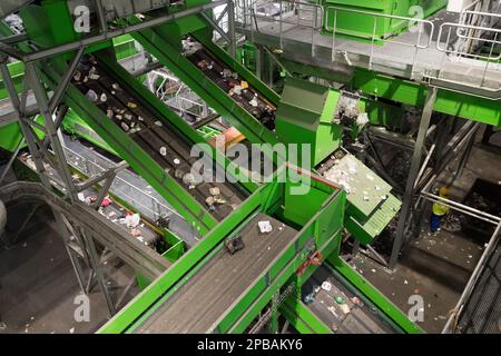 Kommunale Abfallverwertungsanlage in Danzig, Polen © Wojciech Strozyk / Alamy Stock Photo Stockfoto