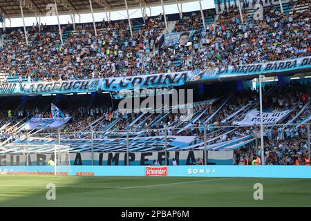 Avellaneda, Argentinien, 12, März 2023. Während des Spiels zwischen Racing Club und Club Atletico Sarmiento, Spiel 7, Profesional de Futbol 2023 der Profesional de Futbol 2023 – Torneo Binance. Kredit: Fabideciria. Stockfoto