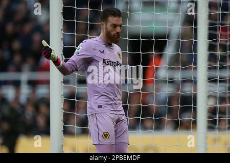 Jose Sa von Wolverhampton Wanderers während des Premier League-Spiels zwischen Newcastle United und Wolverhampton Wanderers in St. James's Park, Newcastle, Sonntag, den 12. März 2023. (Foto: Mark Fletcher | MI News) Guthaben: MI News & Sport /Alamy Live News Stockfoto