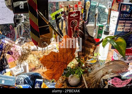 Winter am Ihme Zentrum Hannover. Stockfoto