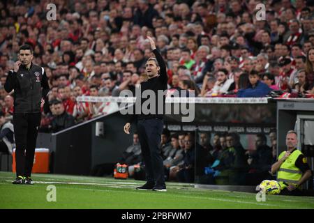 BILBAO, SPANIEN - 12. MÄRZ: Das Spiel La Liga zwischen dem FC Barcelona und dem Athletic Club im Stadion San Mamés Barria am 12. März 2023 in Madrid, Spanien. (Foto: Sara Aribó/PxImages) Stockfoto