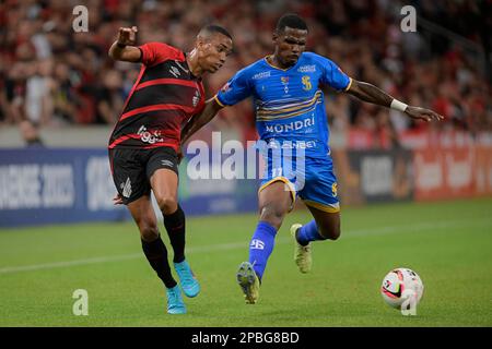 Curitiba, Brasilien. 12. März 2023. Joseense. Das Spiel gilt für die 7. Runde der Paranaense Championship 2023. Joaquim Américo-Guimarães-Stadion in Curitiba, Paraná. Kredit: Reinaldo Reginato/FotoArena/Alamy Live News Stockfoto