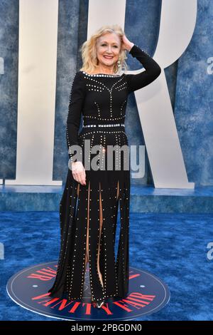 Los Angeles, USA. 12. März 2023. Patricia Clarkson auf dem roten Teppich bei der 2023 Vanity Fair Oscar Party, die am 12. März 2023 im Wallis Annenberg Center for the Performing Arts in Beverly Hills, Kalifornien, stattfindet. (Foto: Anthony Behar/Sipa USA) Guthaben: SIPA USA/Alamy Live News Stockfoto