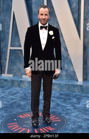 Beverly Hills, USA. 12. März 2023. Tom Ford trifft am 12. März 2023 auf der Vanity Fair Oscar Party im Wallis Annenberg Center for the Performing Arts in Beverly Hills, Kalifornien, ein. © OConnor-Arroyo / AFF-USA.com Guthaben: AFF/Alamy Live News Stockfoto