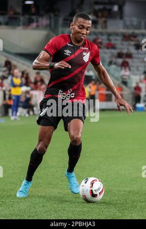 Curitiba, Brasilien. 12. März 2023. PR - Curitiba - 03/12/2023 - PARANAENSE 2023, ATHLETICO-PR X SAO JOSEENSE - Madson-Spieler von Athletico-PR während eines Spiels gegen Sao Joseense in der Arena da Baixada für die Paranaense Championship 2023. Foto: Robson Mafra/AGIF/Sipa USA Guthaben: SIPA USA/Alamy Live News Stockfoto