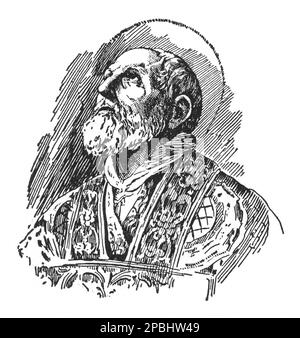 Der italienische Heilige Philip Romolo Neri (Italiener: Filippo de Neri , auch bekannt als Apostel von Rom , 1515 - 1595 ), war ein italienischer Priester, bekannt für die Gründung einer Gesellschaft säkularer Priester, die " Oratorium-Gemeinde " genannt wird. Gravur von Giuseppe Martelli ( 1928 Ca ) Von einem Porträt von Guido Reni - SANTO - RELIGIONE CATTOLICA - KATHOLISCHE RELIGION - gesegnet - Kragen - colletto - Prelato - prete - Priester - Aureola - Porträt - Rituto - Illustrazione - Incisione - Gravur - römisch-katholische Kirche --- Archivio GBB Stockfoto