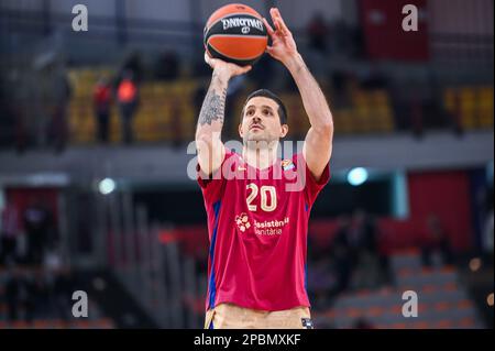 20 NICOLAS LAPROVITTOLA des FC Barcelona während des Euroleague-Spiels, Runde 27, zwischen Olympiacos Piraeus und FC Barcelona im Friedens- und Freundschaftsstadion am 7. März 2023 in Athen, Griechenland. Stockfoto