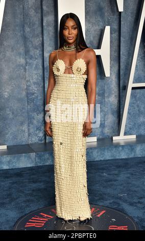 Beverly Hills, USA. 12. März 2023. Naomi Campbell trifft am 12. März 2023 auf der Vanity Fair Oscar Party im Wallis Annenberg Center for the Performing Arts in Beverly Hills, Kalifornien, ein. © OConnor-Arroyo/AFF-USA.com Kredit: AFF/Alamy Live News Kredit: AFF/Alamy Live News Stockfoto
