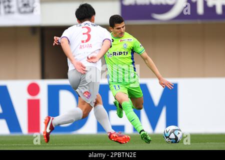 Tarik (Bellmare), 12. MÄRZ 2023 - Fußball / Fußball : 2023 J1. Ligaspiel zwischen Shonan Bellmare 0-2 Kyoto Sanga F.C. im Lemongas Stadium Hiratsuka, Kanagawa, Japan. (Foto: Naoki Morita/AFLO SPORT) Stockfoto