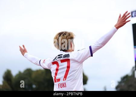 Fuki Yamada (Sanga), 12. MÄRZ 2023 - Fußball / Fußball : 2023 J1. Ligaspiel zwischen Shonan Bellmare 0-2 Kyoto Sanga F.C. im Lemongas Stadium Hiratsuka, Kanagawa, Japan. (Foto: Naoki Morita/AFLO SPORT) Stockfoto