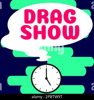 Handschriftlicher Text Ziehen Anzeigen. Ein Wettkampf, bei dem zwei Autos in der ersten Viertelmeile fertig werden wollen Stockfoto