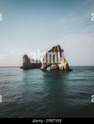 Die außerirdischen Archway-Inseln in Neuseeland Stockfoto