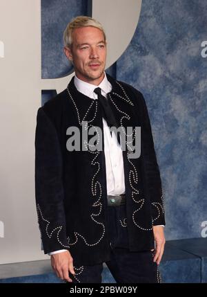 Beverly Hills, USA. 12. März 2023. Diplo nimmt am 12. März 2023 an der Vanity Fair Oscar Party 2023 im Wallis Annenberg Center for the Performing Arts in Beverly Hills, Kalifornien, Teil. Foto: Crash/imageSPACE Credit: Imagespace/Alamy Live News Stockfoto