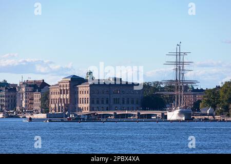 Stockholm, Schweden - Juni 24 2019: Das Nationalmuseum (oder Nationalmuseum der Schönen Künste) ist die Nationalgalerie auf der Halbinsel Blasieholmen i. Stockfoto