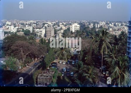 Arial View in Mumbai City, Maharashtra, Indien Stockfoto