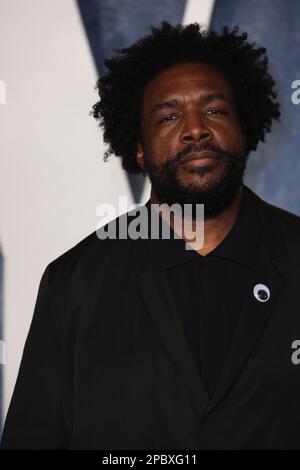 Beverly Hills, USA. 13. März 2023. Questlove nimmt am 12. März 2023 an der Vanity Fair Oscar Party 2023 im Wallis Annenberg Center for the Performing Arts in Beverly Hills, Kalifornien, Teil. Foto: Crash/imageSPACE/Sipa USA Kredit: SIPA USA/Alamy Live News Stockfoto