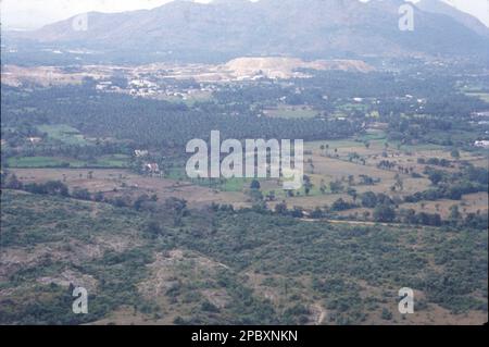 Arial View von Ooty Hills, Tamil Nadu, Indien Stockfoto