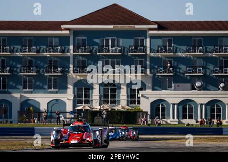 Sebring, Florida, USA - 13/03/2023, 41 ANDRADE Rui (prt), KUBICA Robert (POL), DELETRAZ Louis (Hg), Team WRT, Oreca 07 - Gibson, Action während des Prologs der FIA World Endurance Championship 2023, vom 11. Bis 12. März 2023 auf dem Sebring International Raceway, Florida, USA - Photo Julien Delfosse / DPPI Stockfoto