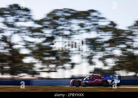 Sebring, Florida, USA - 13/03/2023, 10 CULLEN Ryan (gar), KAISER Matthias (Lie), AUBRY Gabriel (Fra), Vector Sport, Oreca 07 - Gibson, Action während des Prologs der FIA World Endurance Championship 2023, vom 11. Bis 12. März 2023 auf dem Sebring International Raceway in Sebring, Florida USA - Photo Julien Delfosse / DPPI Stockfoto