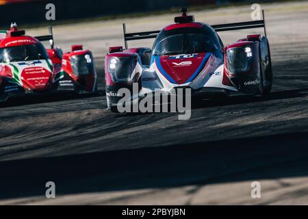 Sebring, Florida, USA - 13/03/2023, 10 CULLEN Ryan (gar), KAISER Matthias (Lie), AUBRY Gabriel (Fra), Vector Sport, Oreca 07 - Gibson, Action während des Prologs der FIA World Endurance Championship 2023, vom 11. Bis 12. März 2023 auf dem Sebring International Raceway in Sebring, Florida USA – Photo Thomas Fenêtre / DPPI Stockfoto