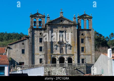 Padron, Galicien. Spanien. 6. Februar 2023. Blick auf das Kloster von O Carme. Convento do Carmo Stockfoto