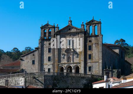 Padron, Galicien. Spanien. 6. Februar 2023. Blick auf das Kloster von O Carme. Convento do Carmo Stockfoto