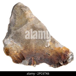 Flint - sedimentäre kryptokristalline Form von Quarz (c5cm quer) Stockfoto