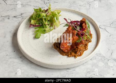 Indisches Essen (Küche). Koliwasa Garnelen Stockfoto