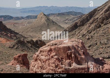 Jurassic Sandstein Felsformationen, Bowl of Fire, Lake Mead National Recreation Area, Nevada (U.) S.A. Stockfoto