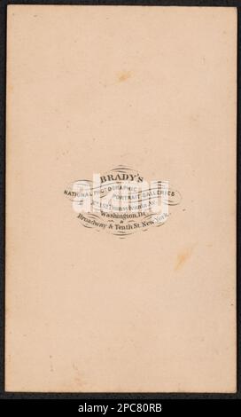 Sergt. Boston Corbett, New York 16., der J. Wilkes Booth erschoss, 26. April 1865 / Brady, Washington... Liljenquist Family Sammlung von Bürgerkriegsfotos, pp/liljpaper. Corbett, Boston, 1832-1894, Booth, John Wilkes, 1838-1865, Attentat, Vereinigte Staaten, Armee, New York Kavallerie Regiment, 16. (1863-1865), Menschen, Attentate, 1860-1870, Kriminelle, 1860-1870, Usa, Geschichte, Bürgerkrieg, 1861-1865, Militärpersonal, Union. Stockfoto