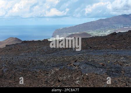 Lavafeld, Las Manchas, La Palma, Spanien, Europa Stockfoto