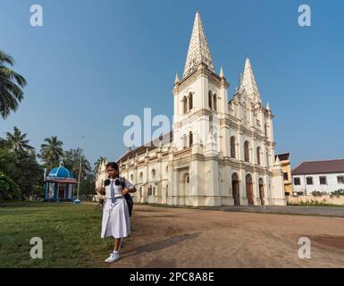 Santa Cruz Kathedrale Basilica, Fort Kochi, Cochin, Kerala, Indien Stockfoto